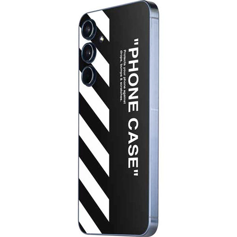 Black and White Stripes Galaxy A55 5G Skin